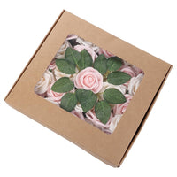 Garvee Scatola di rose artificiali da 25 pezzi, scatola regalo di fiori di sapone, confezione regalo romantica rosa