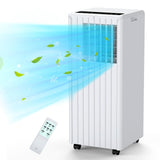 Garvee Climatizzatore Mobile 7000 BTU 3-in-1 Raffredda Entumidisce Ventila Plastica con Telecomando e Kit Finestra per Stanze 18-25 m², Compatto e Silenzioso, Bianco - Bianco