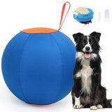 Garvee Palla Da Addestramento Per Cani 45cm Tessuto Oxford Resistente Blu Arancione Gioco Esterno