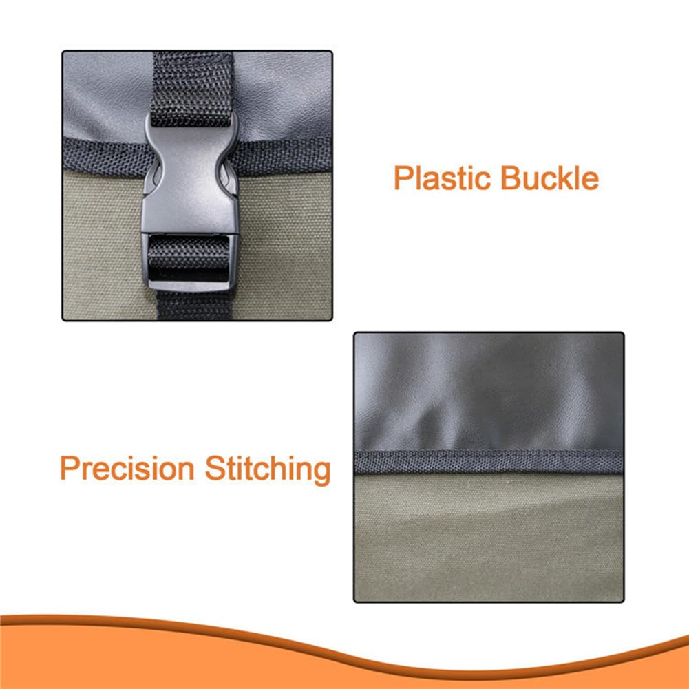 Borsa per bicicletta Garvee da 35 litri, impermeabile e robusta, color cachi, per portapacchi, ideale per viaggi e ciclismo.