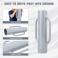 Garvee 37 LB T-Post Driver per pali di recinzione in metallo Manuale Acciaio resistente Manico confortevole Versatile per giardino e agricoltura