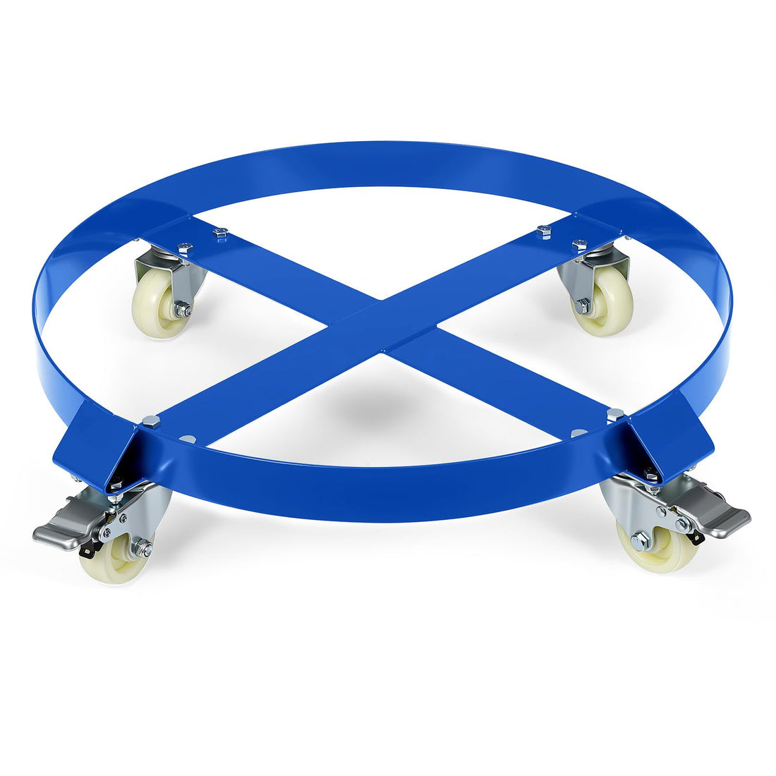 Carrello per Fusti Garvee 55 Galloni 1000 libbre - Ruote 360° con Freni, Acciaio Zincato 24" per Officina | Perfetto per Festa del Papà