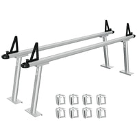 Portapacchi in alluminio per camion con scala Garvee, capacità 800 libbre, regolabile da 17 a 29 pollici, verniciato a polvere nero, per pick-up, kayak, tavola da surf