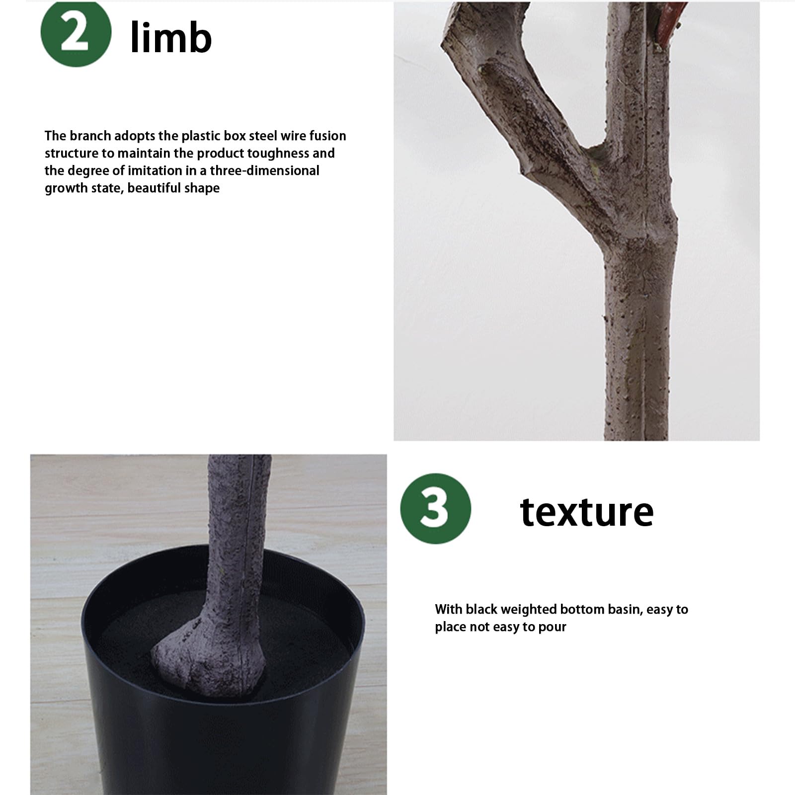 Albero di eucalipto artificiale Garvee da 3,9 piedi con foglie di seta realistiche per la decorazione di casa e ufficio, verde