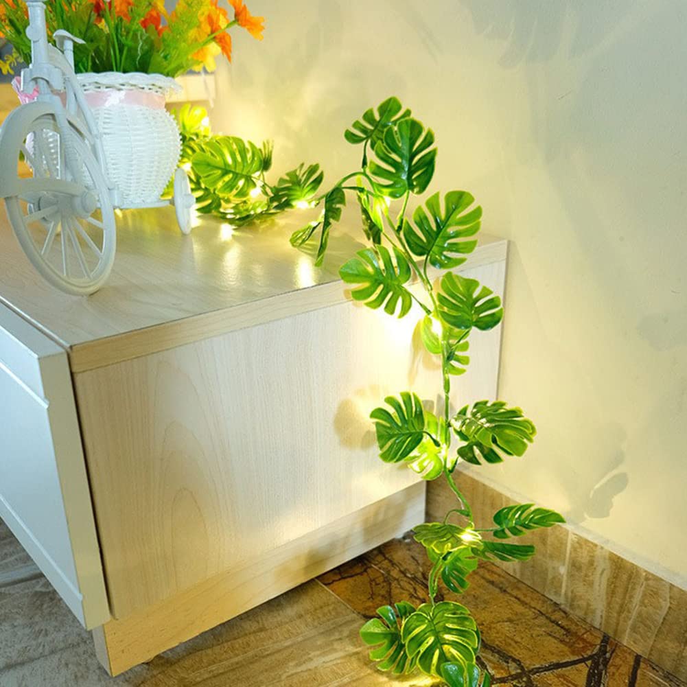 Garvee Ivy Vine String Lights 2m con 20 LED, edera artificiale a batteria per casa e feste in PVC