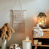 Corda di cotone Garvee 4 mm x 50 m intrecciata naturalmente robusta per macramè fai da te decorazioni da parete porta piante confezioni regalo