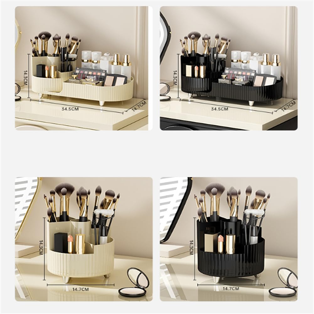 Garvee Porta Trucchi Organizzatore Porta Pennelli Ruotabile a 360° per Comò da Camera da Letto Tipo 6 Scomparti Multipli