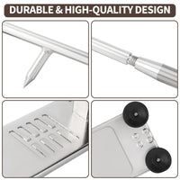 Coltello per ostriche Garvee, apri ostriche professionale in acciaio inox, set per ristorante e casa, regolabile, argento