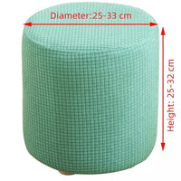 Garvee Coprisgabello rotondo elastico, morbido e traspirante per sgabelli da 25-33 cm, soggiorno