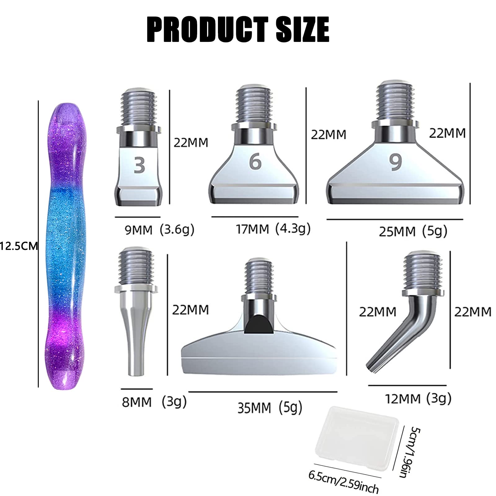 Set di penne per pittura a diamante Garvee, punte in acciaio inossidabile, strumenti ergonomici per pittura 5D per gli appassionati del fai da te
