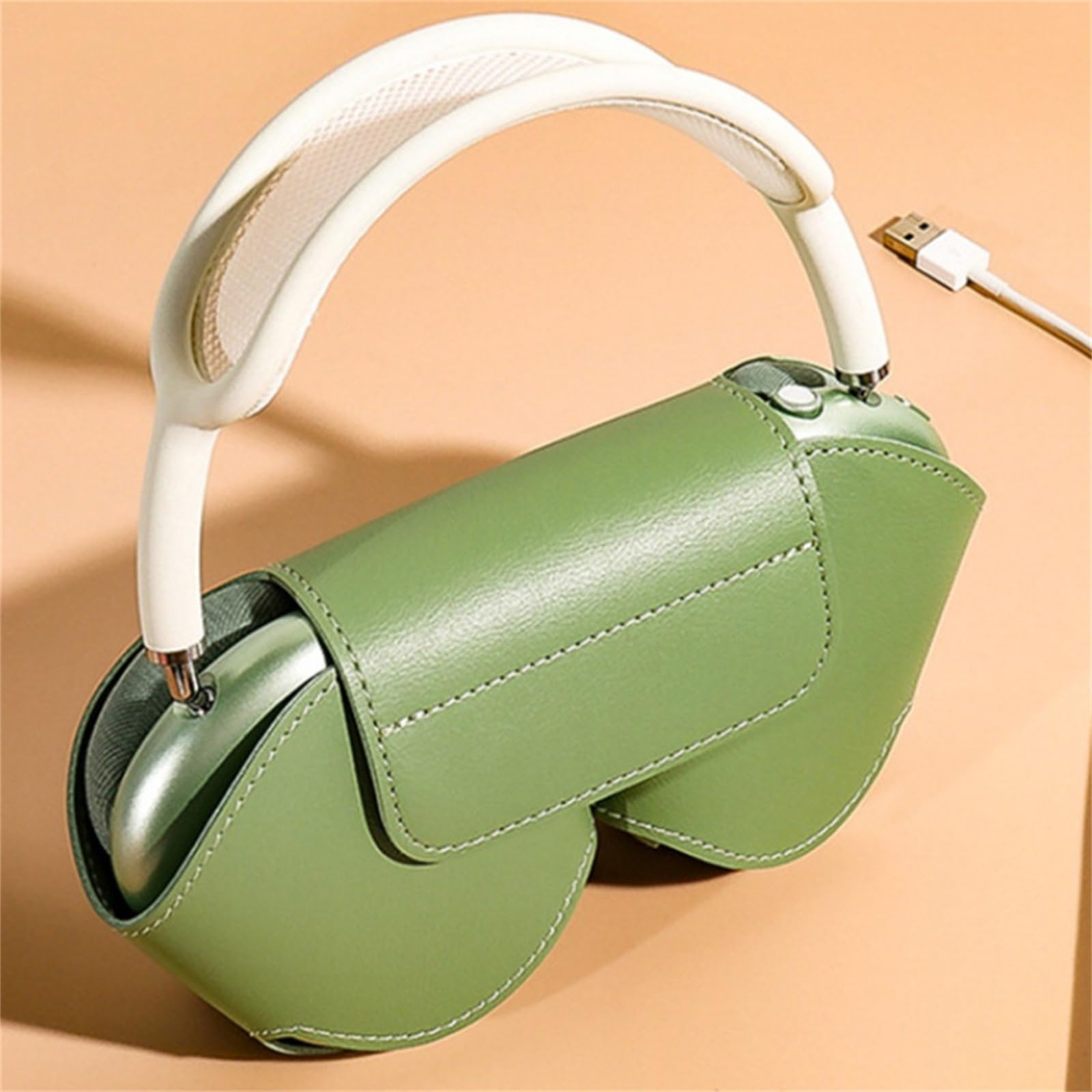 Custodia per cuffie Garvee con modalità di sospensione automatica, custodia portatile antigraffio, blu