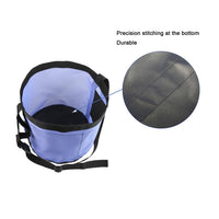 Borsa per mangime Garvee per cavalli con comodo cuscinetto per il collo – Mangiatoia in rete in PVC, resistente e di lunga durata, 23,9x24,4 cm