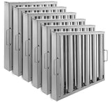 Garvee Filtro per Cappa Commerciale in Acciaio Inox 49,5x49,5 cm, 6 Scanalature, Alta Rimozione Grasso, Resistente al Fuoco, Compatibile Cucina Professionale - System Default_2