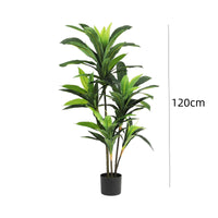 Pianta artificiale Garvee Dracaena, 4 piedi, realistica, facile da curare, per interni ed esterni, soggiorno, ufficio, verde