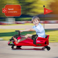Garvee Kids Drift Electric Go-Kart 45W Red – Con telaio in metallo, motore da 45W e funzione drift per bambini dagli 8 anni in su, in strada, in piazza o in giardino.