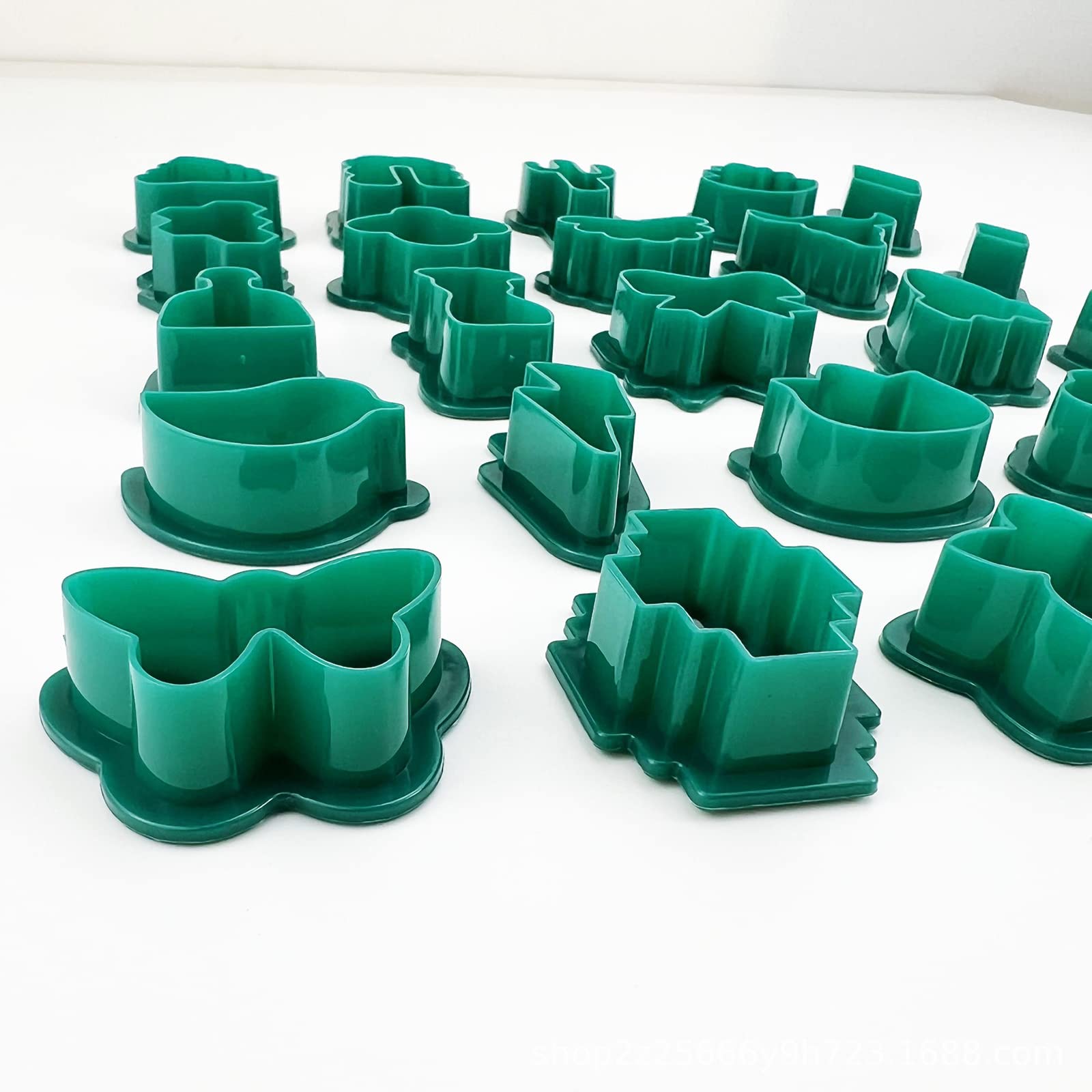 Kit polimerico Garvee da 193 pezzi con 25 stampi, materiale per appendere, verde, per la creazione di gioielli, kit fai da te