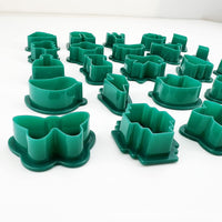 Kit polimerico Garvee da 193 pezzi con 25 stampi, materiale per appendere, verde, per la creazione di gioielli, kit fai da te