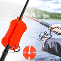Garvee 8 pezzi cinghie porta canna da pesca in silicone estensibile a 4 fori portatili per accessori da pesca all'aperto