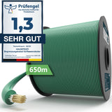 Garvee Cavo di Delimitazione Universale per Robot Tosaerba, Accessorio per Robot Tosaerba, Diametro 2,7 mm, Verde, 250 m - Verde