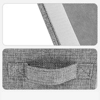 Garvee, contenitore sottoletto da 2 pezzi con coperchio, organizer per biancheria da letto, grigio, versatile, antipolvere, robusto, grande