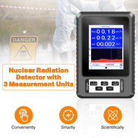 Contatore Geiger Garvee XR1-B Dosimetro Rilevatore Radiazioni Nero Portatile Preciso - Regalo Festa del Papà per Laboratorio e Campo