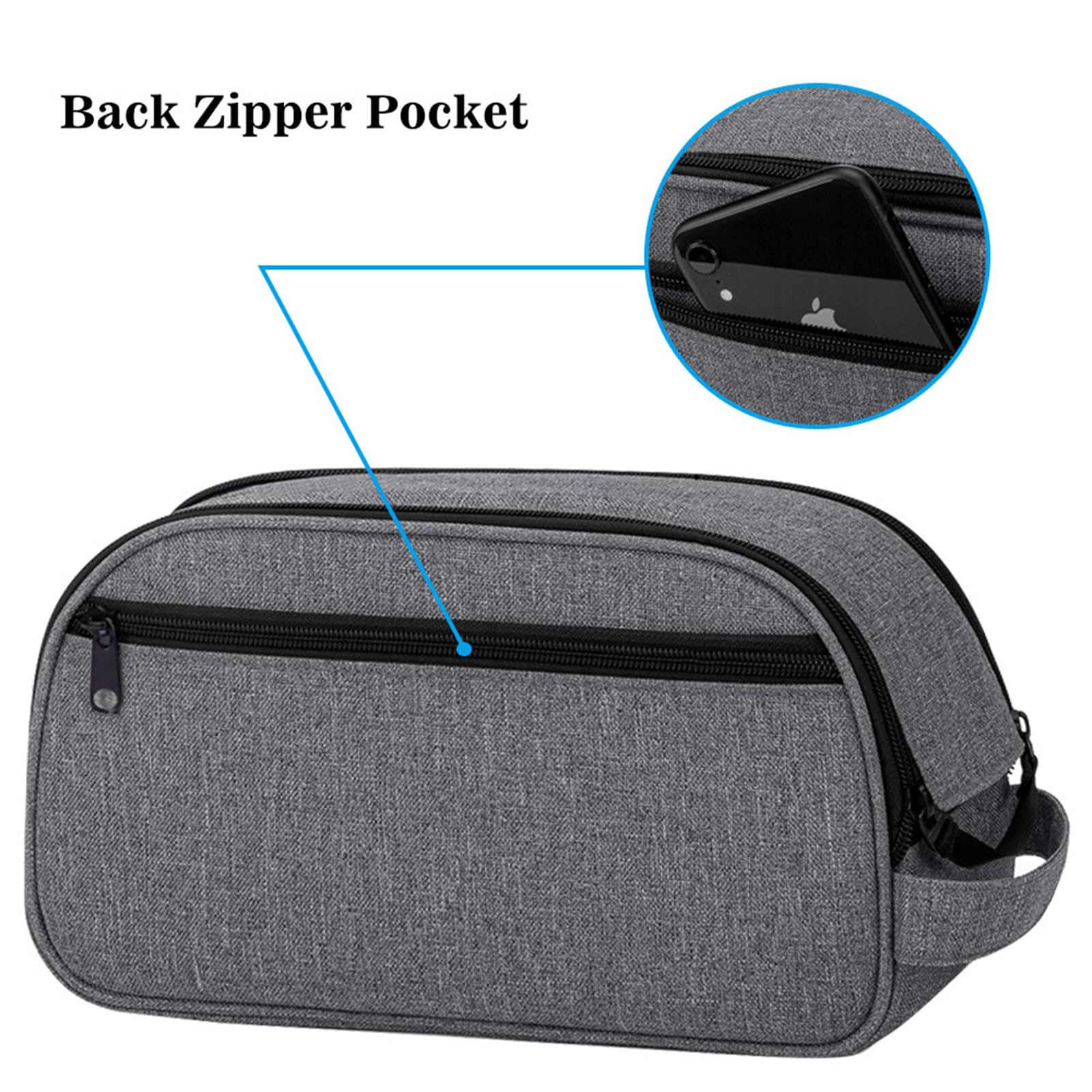 Garvee Borsa Porta CPAP in Nylon Resistente con Doppio Scomparto e Protezione Antiurto, Compatta con Manico, per Viaggi e Uso Esterno, Nero
