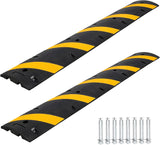 Dossi Rallentatori Gomma Garvee Cable Bridge 6 Piedi*2 con 8 Bulloni - Ideale per Strade, Parcheggi, Scuole | Carico 66000 lb Giallo - Giallo