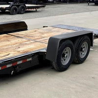 Parafanghi rimovibili per rimorchi Garvee in acciaio calibro 14 per pneumatici da 13-15", assale tandem, resistenti alle intemperie