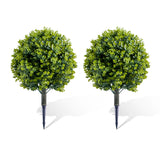 Garvee Albero Topiario Artificiale 60cm Eucalipto, Realistico, Resistente UV, Materiale PE, Per Interni ed Esterni, Verde - Eucalipto