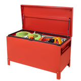 Cassa Porta Attrezzi Industriale Garvee Alluminio Rosso Borgogna 36x15 - Perfetta per Festa del Papà in Cantieri e Officine - Bordeaux