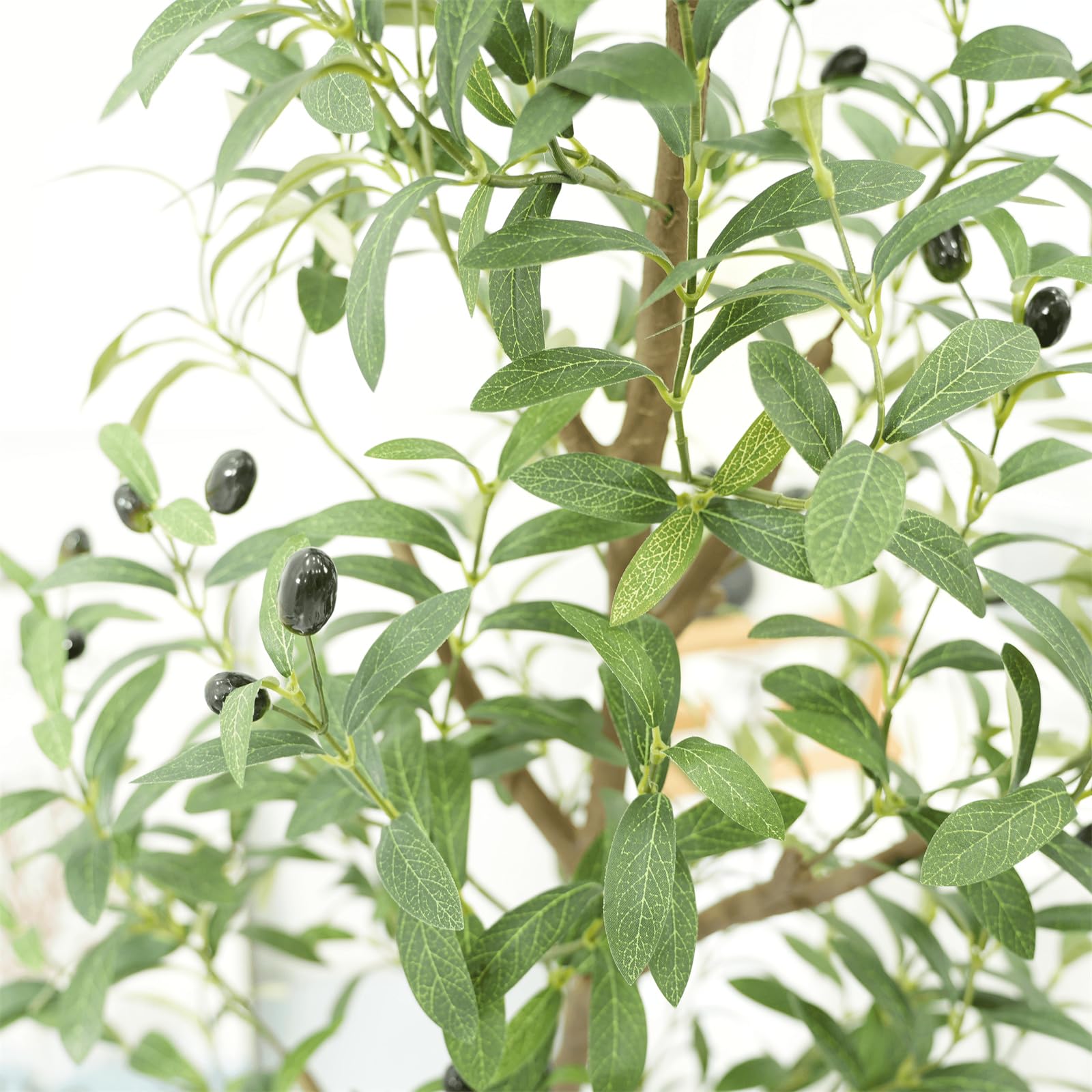 Albero di ulivo artificiale Garvee 180 cm, facile da pulire, design realistico, in poliestere, per soggiorno e ufficio, verde