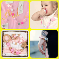 Set di perline in silicone Garvee da 95 pezzi, colori assortiti, con 80 perline rotonde (15 mm) e 15 perline poligonali (17 mm) per gioielli fai da te e portachiavi, con cavo da 2 m