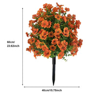 Albero artificiale di bosso Garvee con picchetto, confezione da 2, decorazione da giardino viola, 60 cm, resistente ai raggi UV, per uso esterno