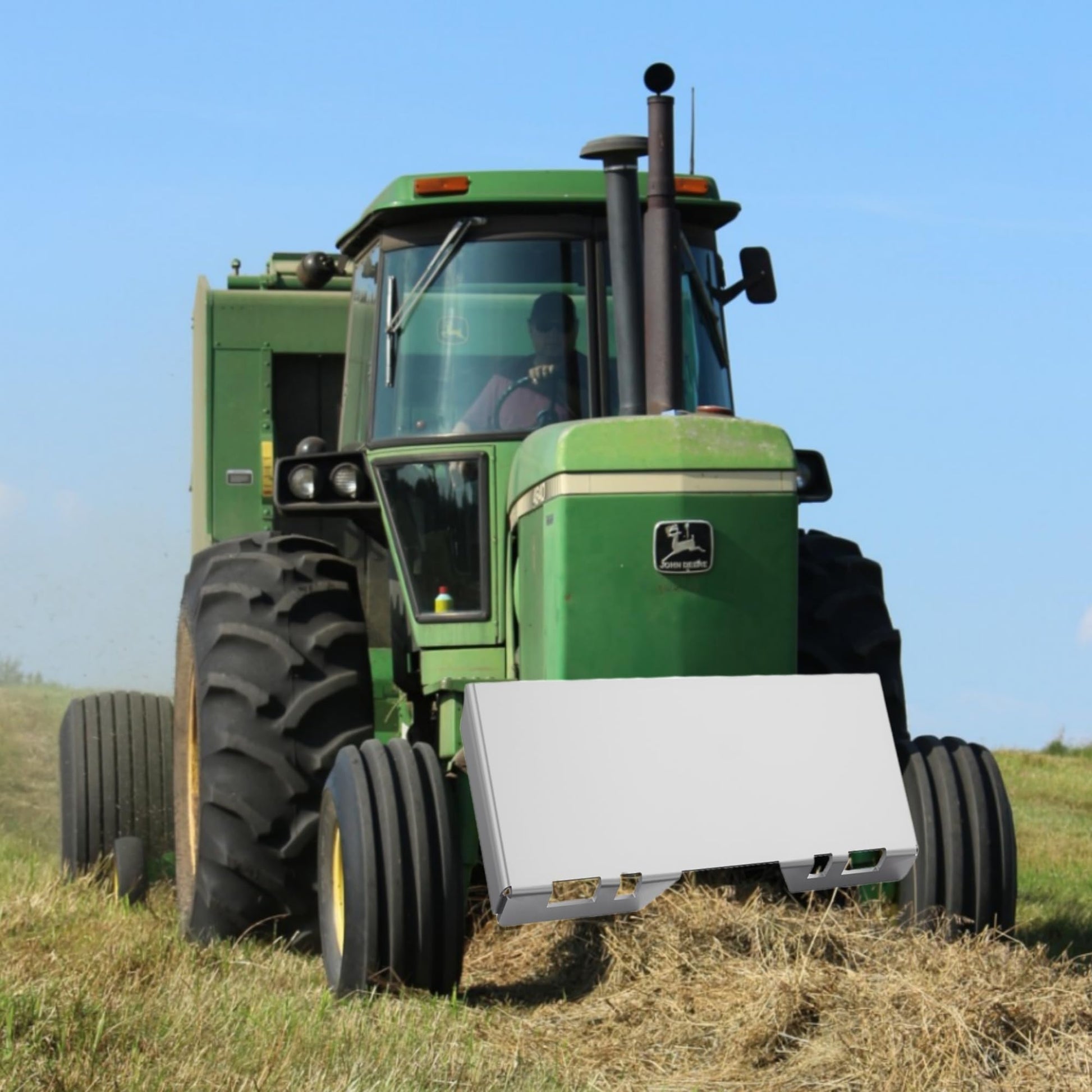 Piastra di montaggio per minipala Garvee da 1/4" Q235B in acciaio antiruggine con attacco rapido da 46"x18,5" per attacchi trattore