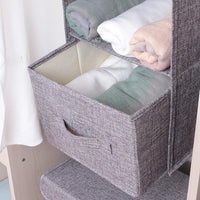 Garvee Closet Storage Organizer Mensole sospese Organizzatore di vestiti pieghevole 5 livelli di stoccaggio per camera da letto