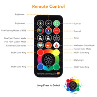 Proiettori LED RGB Garvee da 40 W, confezione da 2 proiettori LED per esterni, 10 modalità, impermeabili IP66, 256 colori, bianco caldo 3000 K, illuminazione da giardino