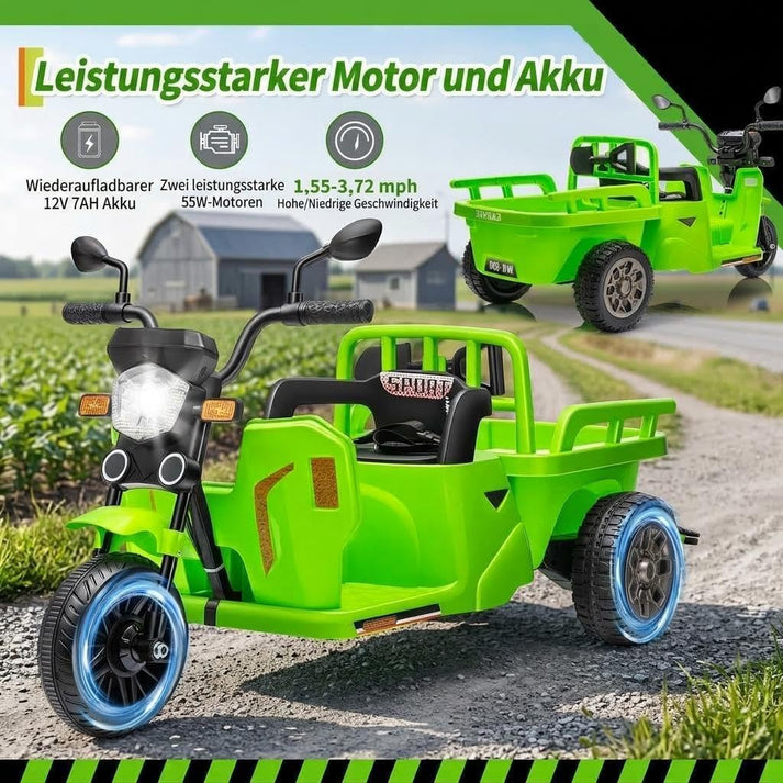 Batteria 12V 7Ah e due motori da 55 W