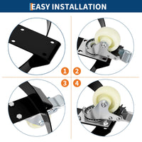 Carrello Portafusti Acciaio Garvee 55 Galloni 1250 libbre - Antiribaltamento per Festa del Papà, Officina