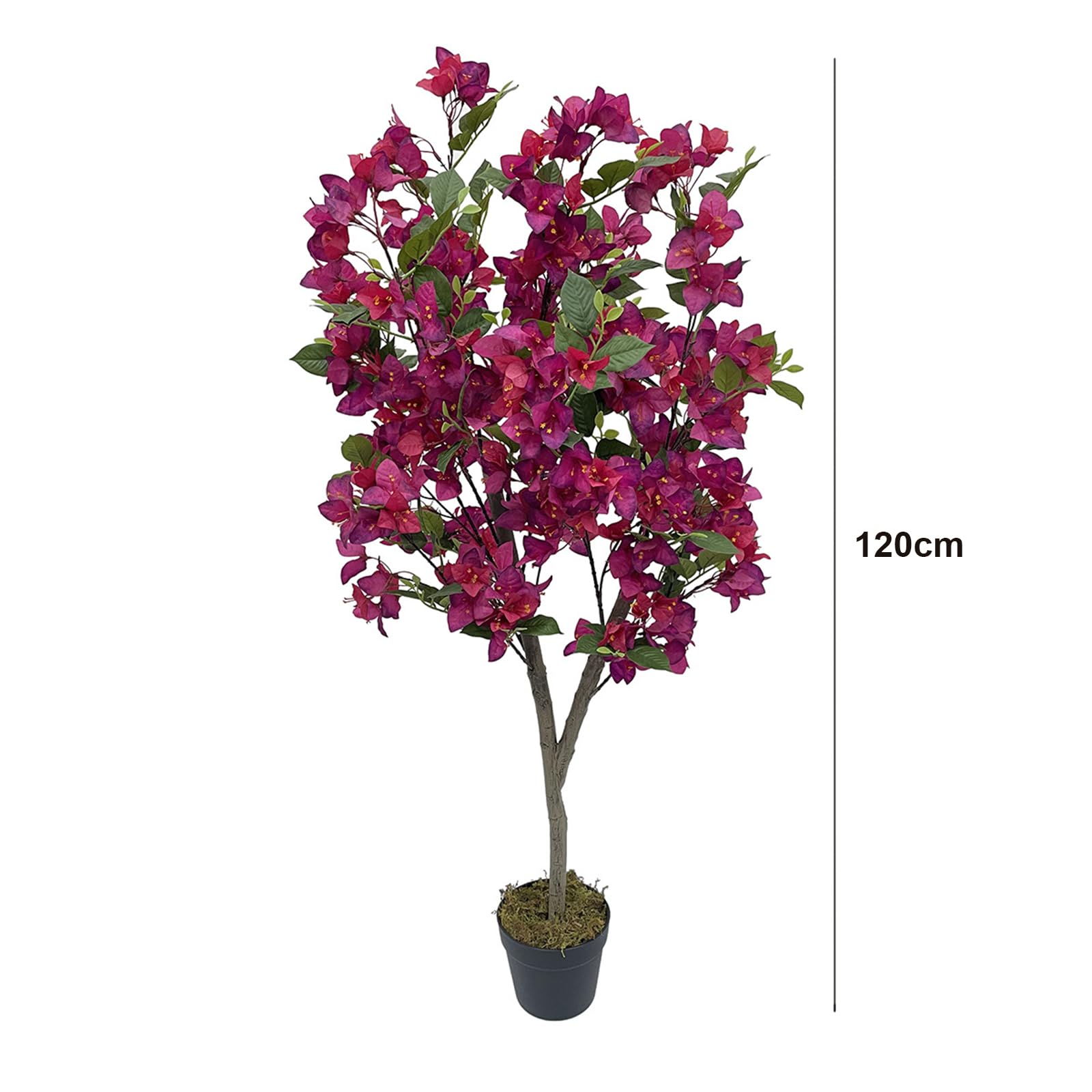Garvee Bougainvillea Künstlicher Baum 4ft Hoch, Pflegeleicht & Lebensecht, Plastik, Vielseitig Für Zuhause & Büro, Grün