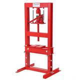 Garvee Pressa Idraulica H-Frame 6 Ton per Festa del Papà - Tavolo Regolabile e Piastre in Acciaio Carbonio Rosso per Riparazioni Auto Officina - Red -6T