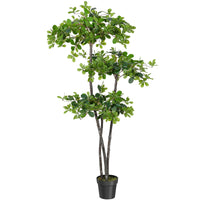 GARVEE Albero di ulivo nero artificiale 180 cm – Resistente ai raggi UV, non richiede manutenzione ed elegante per soggiorno, ufficio e decorazioni esterne