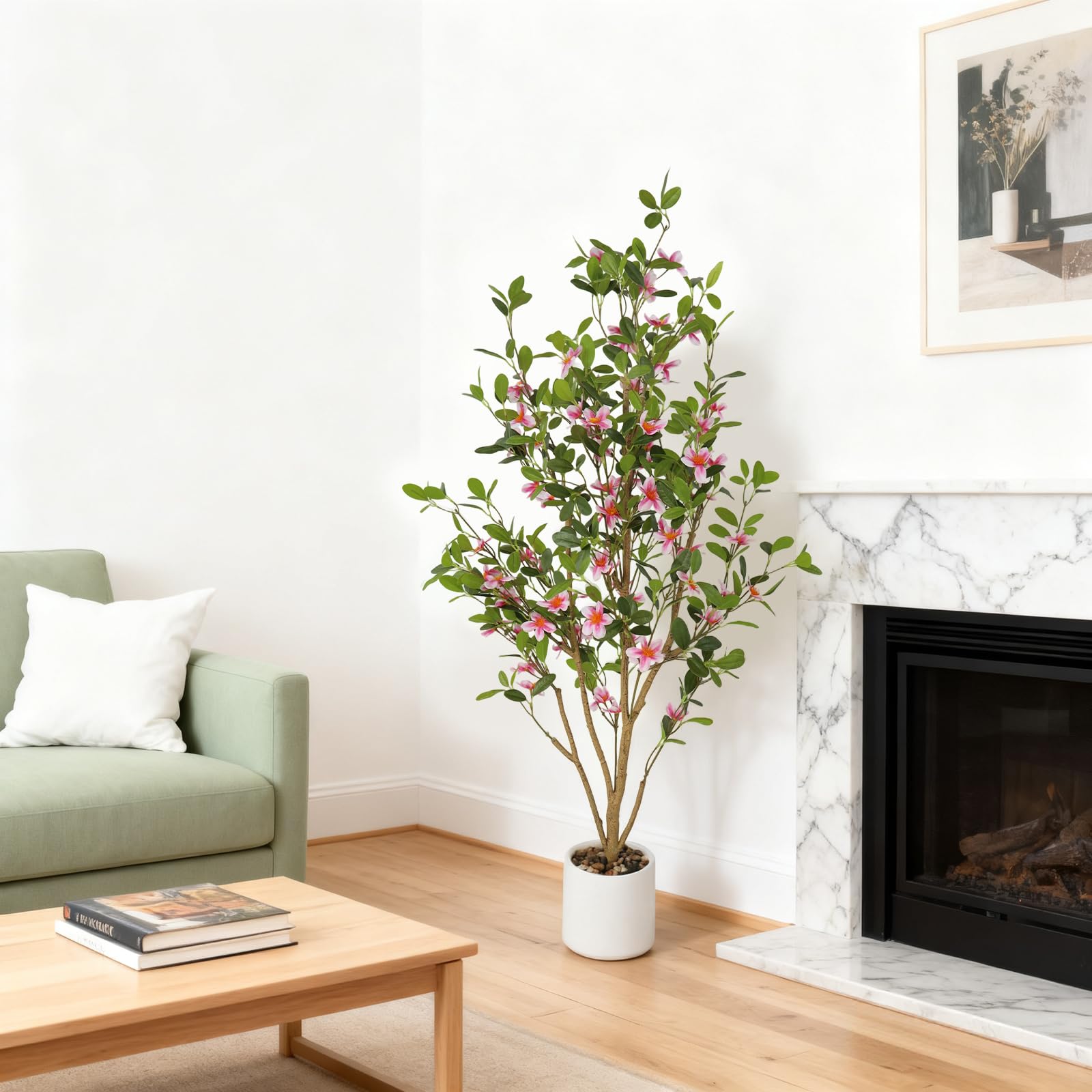 Alberi artificiali Garvee da 2 piedi, realistici, senza manutenzione, per uso interno ed esterno, verdi, versatili