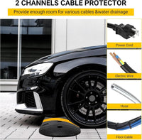 Dossi Rallentatori Gomma Garvee Cable Bridge 6 Piedi*2 con 8 Bulloni - Ideale per Strade, Parcheggi, Scuole | Carico 66000 lb Giallo