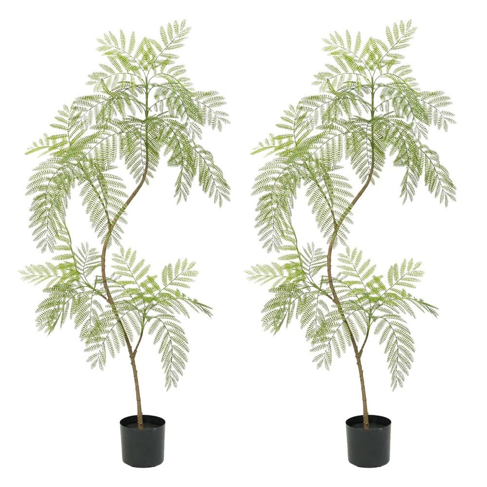 Albero di Jacaranda artificiale Garvee da 5,5 piedi, rami regolabili, materiale PU resistente, decorazione per casa e ufficio, verde