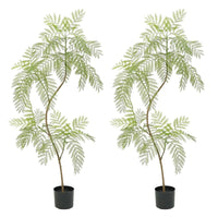 Albero di Jacaranda artificiale Garvee da 5,5 piedi, rami regolabili, materiale PU resistente, decorazione per casa e ufficio, verde