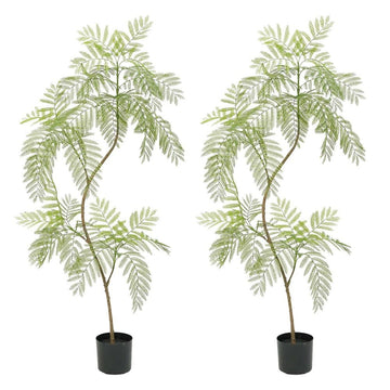 Albero di Jacaranda artificiale Garvee da 5,5 piedi, rami regolabili, materiale PU resistente, decorazione per casa e ufficio, verde