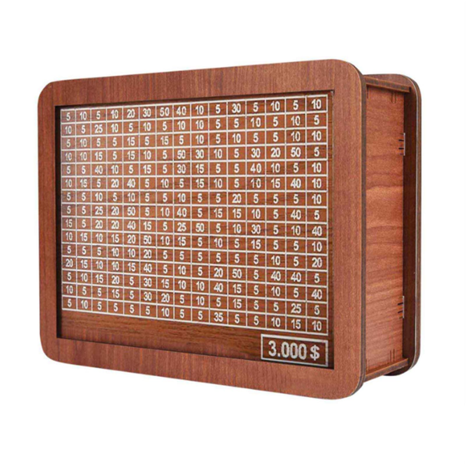 Garvee Boîte à Épargne Multifonctionnelle en Bois Écologique avec Compteur Numérique pour Éducation Financière Enfants Maison