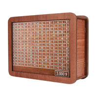 Garvee Boîte à Épargne Multifonctionnelle en Bois Écologique avec Compteur Numérique pour Éducation Financière Enfants Maison