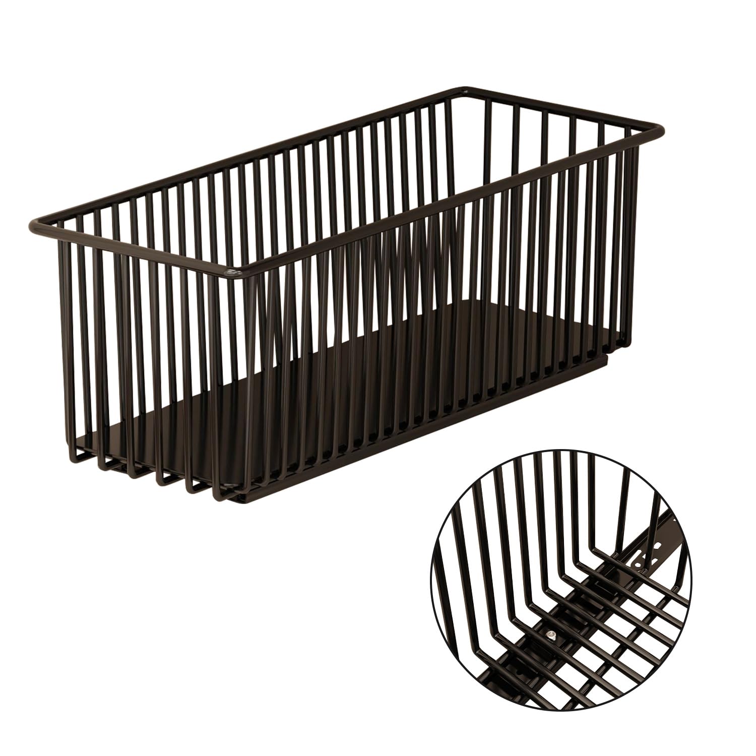 Garvee Set da 2 pezzi, organizer estensibile per mobili da cucina, robusto acciaio al carbonio, guide scorrevoli silenziose, per cucina e bagno, multifunzionale, salvaspazio