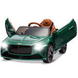 Garvee 12V Auto elettrica per bambini verde scuro con telecomando, veicolo elettrico stabile per divertimento in giardino e tour di scoperta per bambini e bambine dai 3 anni in su - Verde